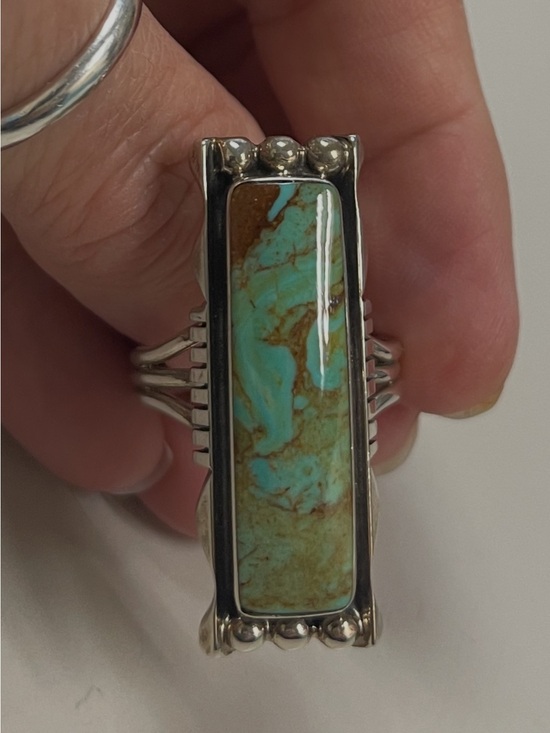 Native American Jewelry - Native American Sterling Silver ring size 10 stamped LL and sterling